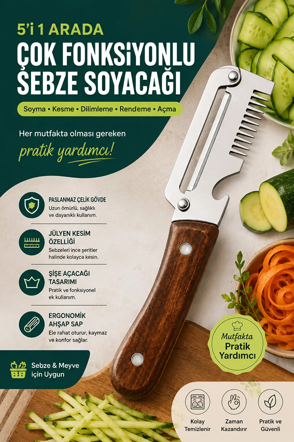 Trend 5 in 1 Soyma Bıçağı 