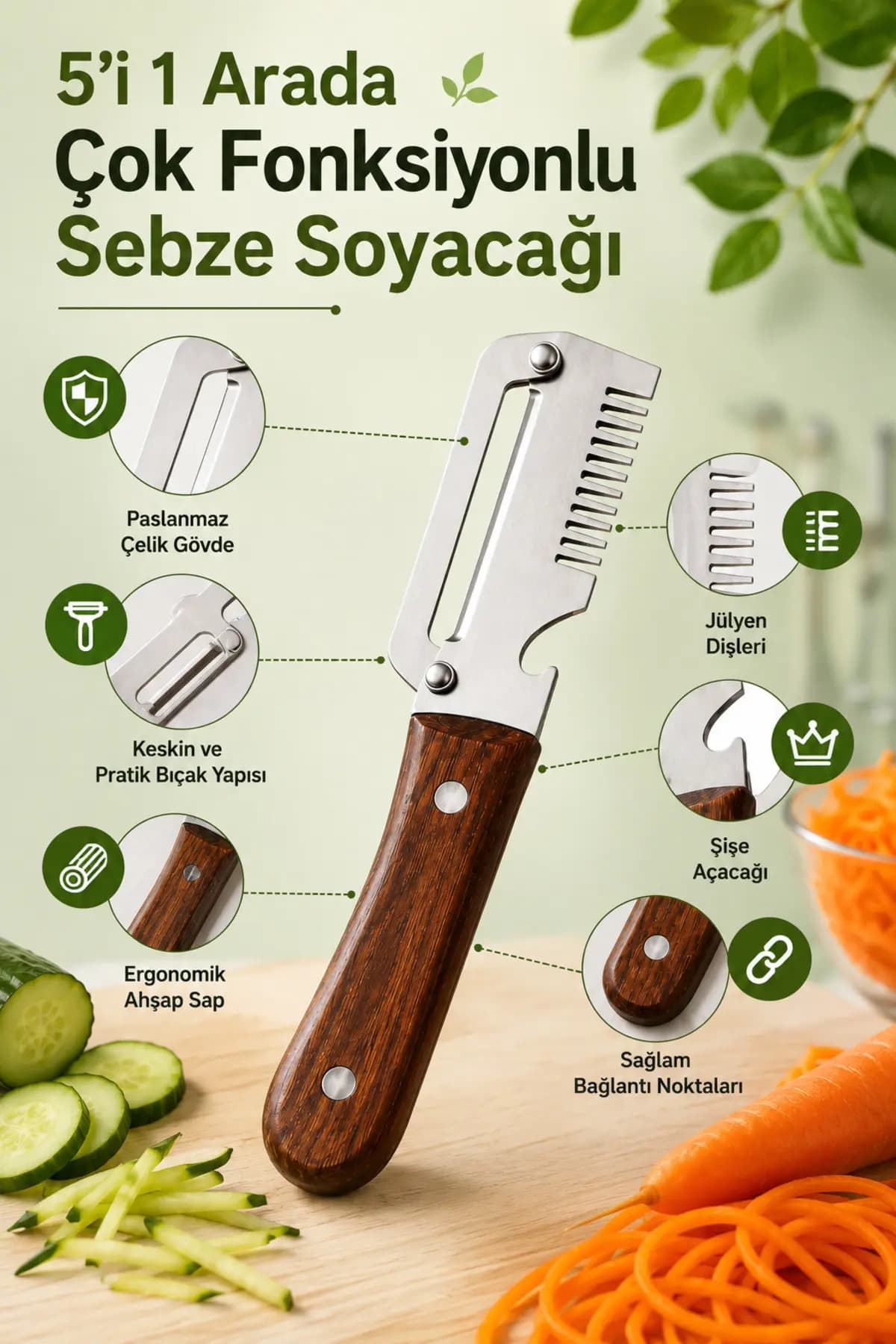 Trend 5 in 1 Soyma Bıçağı 
