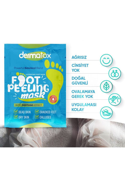 Dermatox Wonder Foot Ayak Peeling Maskesi Ölü Deri ve Çatlaklara Karşı Etkili Bakım (50ml)