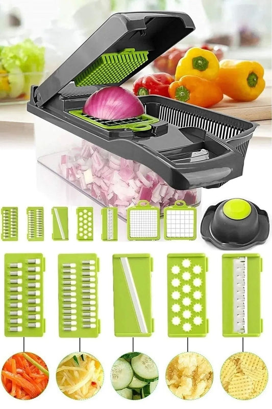 Vegetable Chopper Sebze Doğrayıcı, Çok Fonksiyonlu Dicer, Dilimleyici ve Rende Kesici