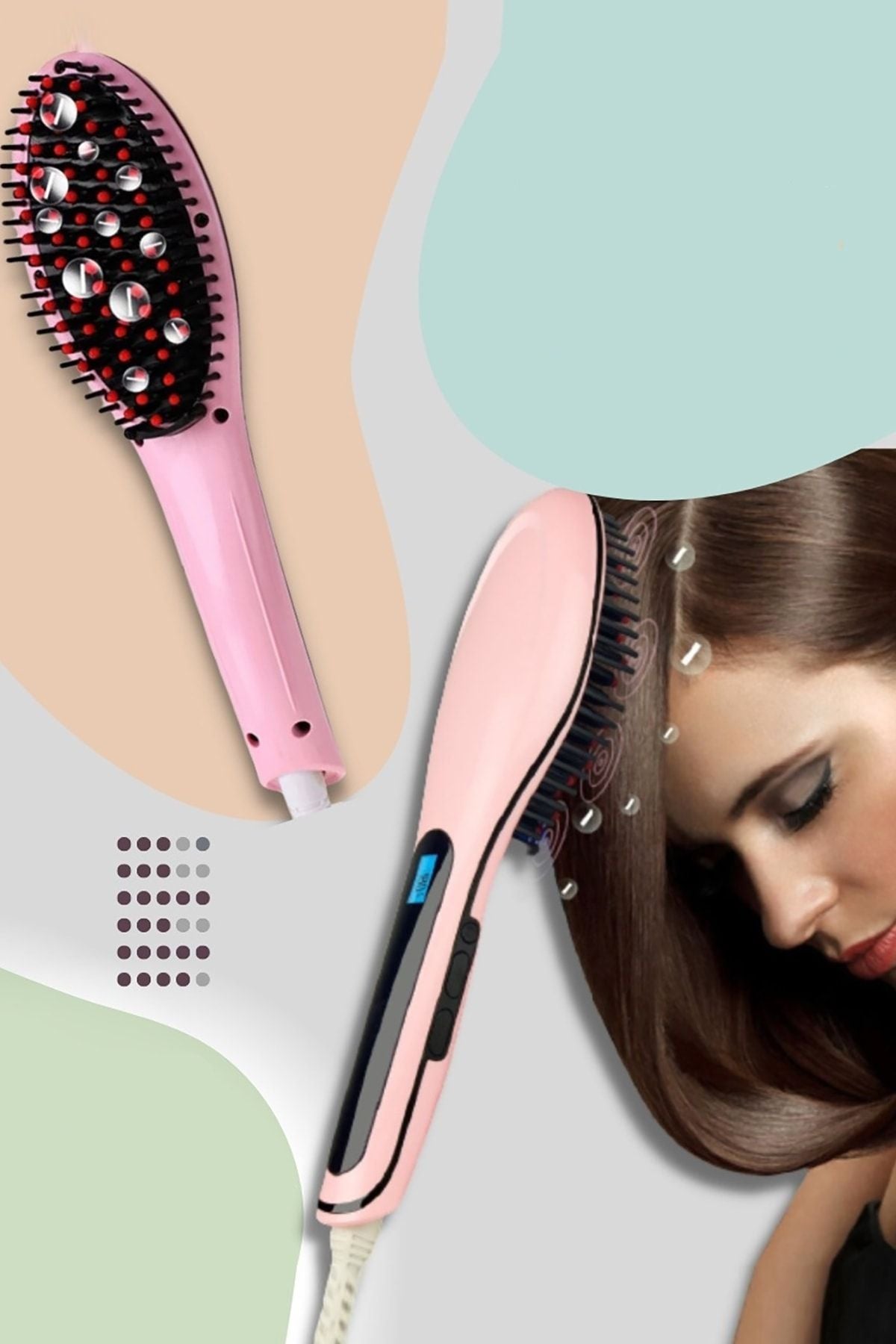 BAMBLOU Elektrikli Saç Düzleştirici Tarak Fast Hair Straightener